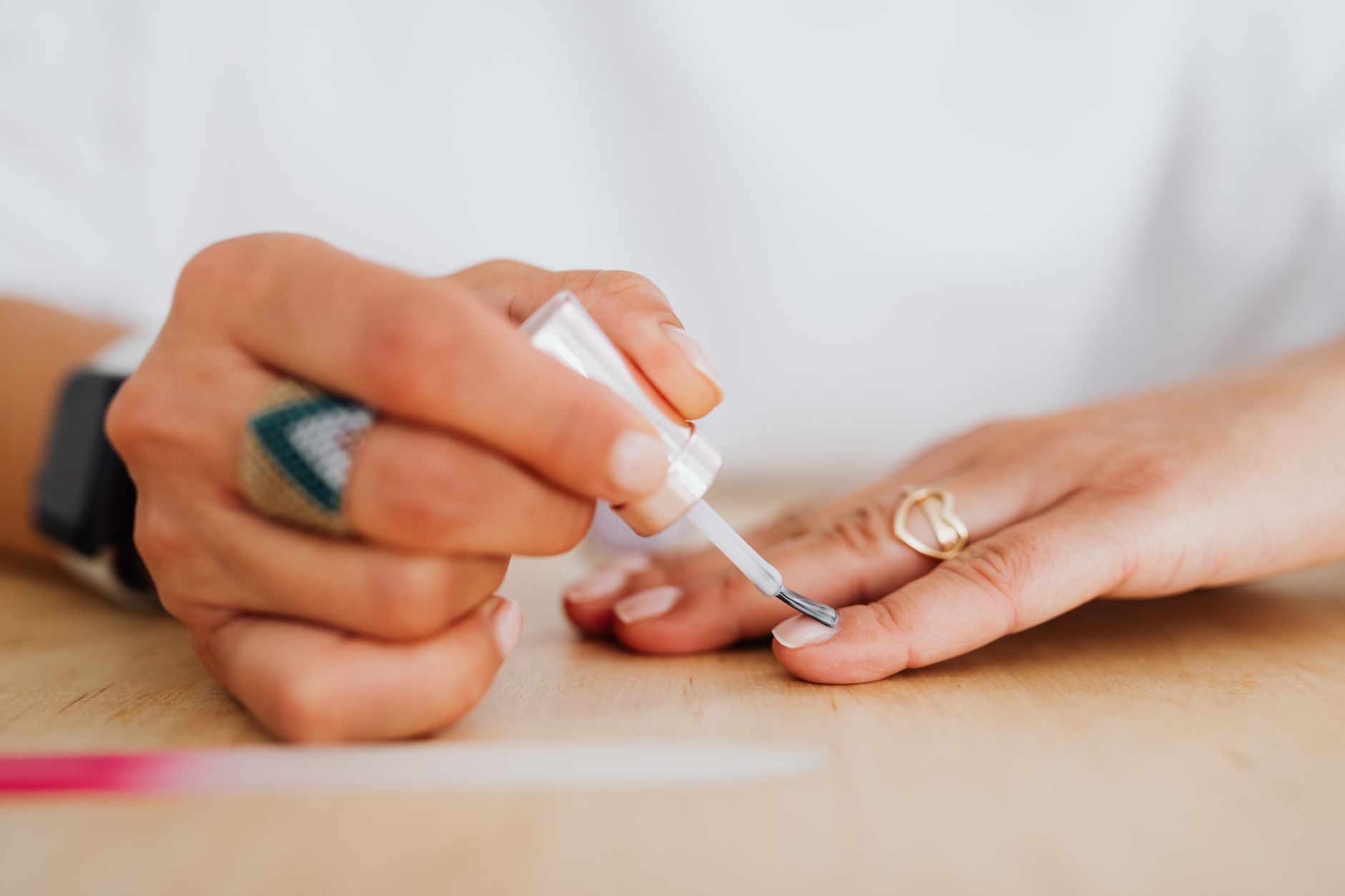 manicure closeup